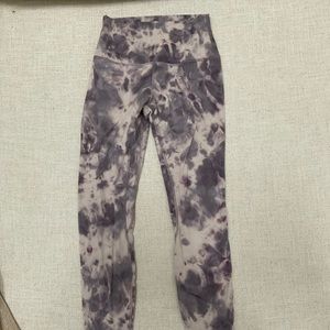 Purple Tie Dye Lululemon Leggings